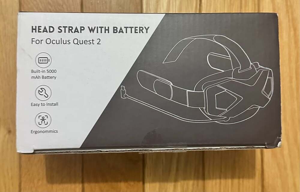 Head Strap with Battery for Oculus Quest 2 with Built-in 5000 mAh Battery